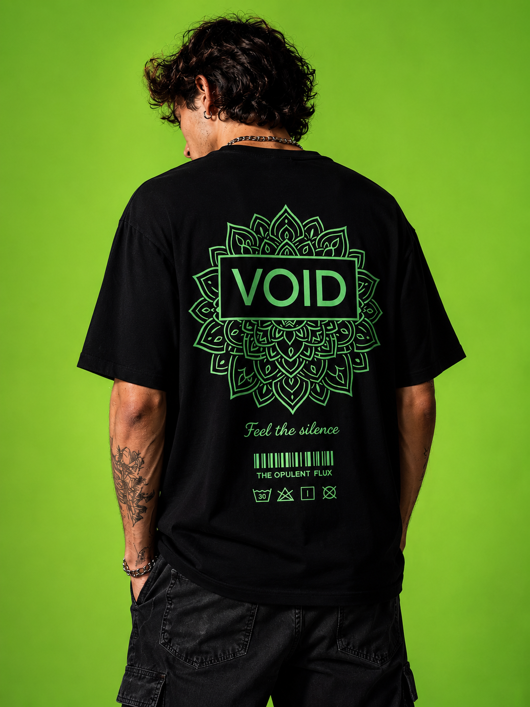 Void Mandala Oversized Streetwear T-Shirt