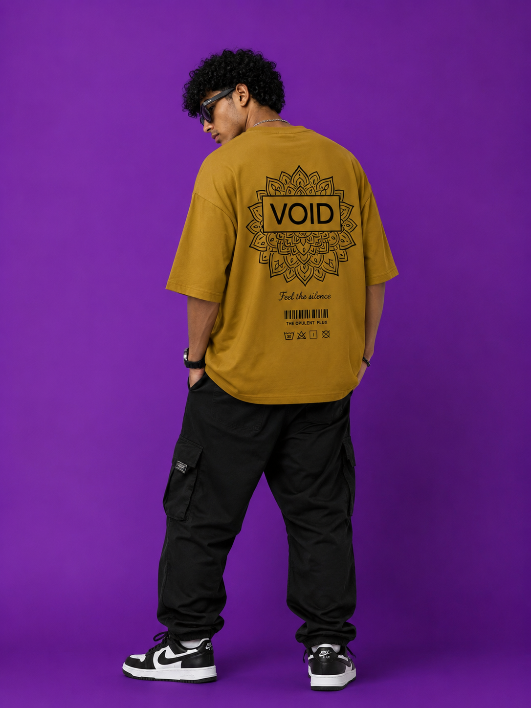 Void Mandala Oversized Streetwear T-Shirt