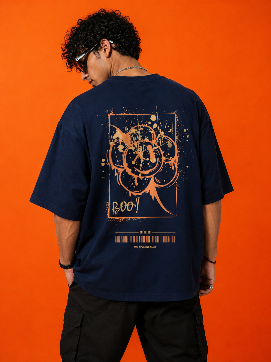Abstract Flower Oversized Streetwear T-Shirt