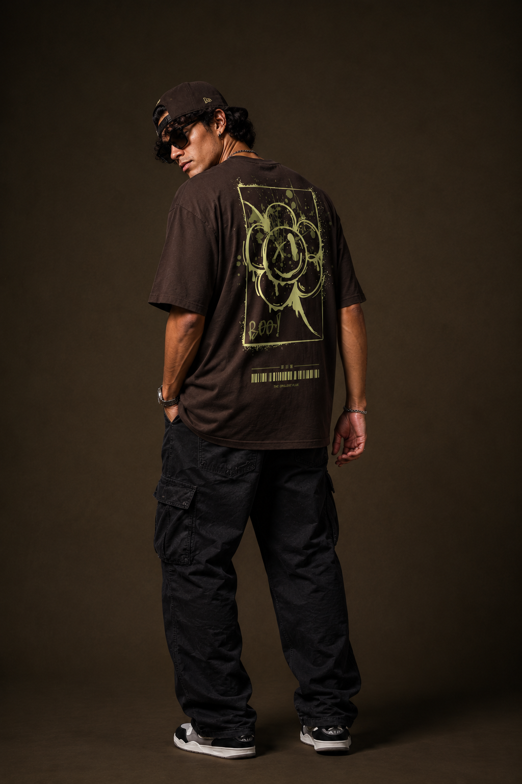 Abstract Flower Oversized Streetwear T-Shirt