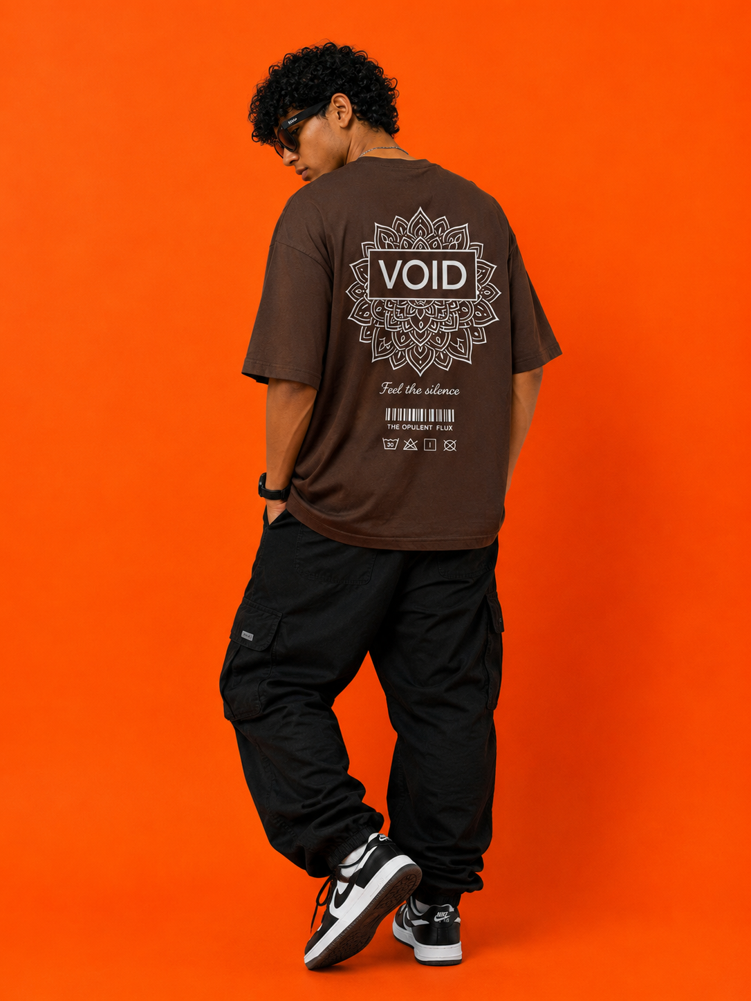 Void Mandala Oversized Streetwear T-Shirt