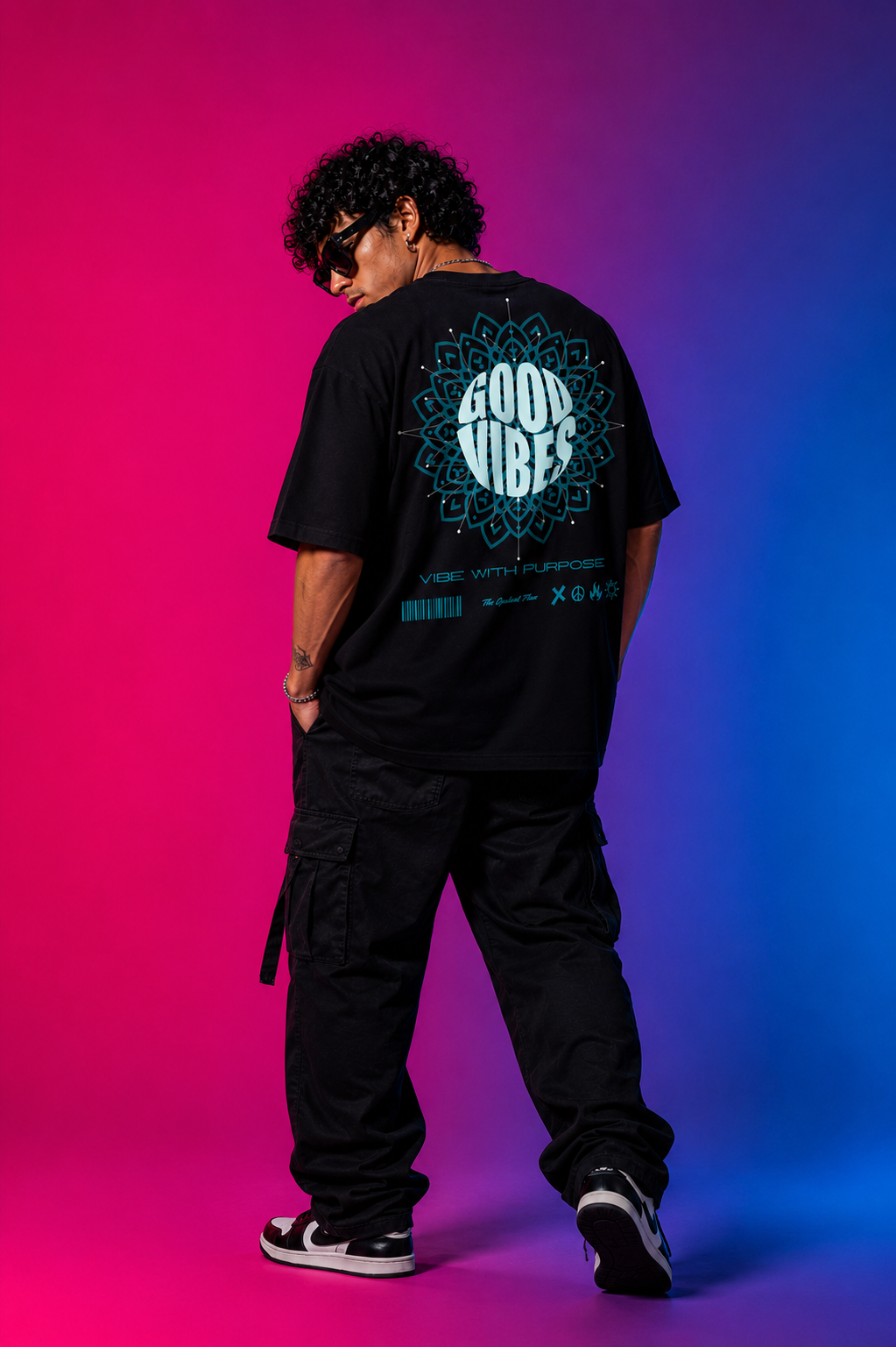 Good Vibes Oversized Streetwear T-Shirt