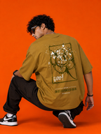 Abstract Flower Oversized Streetwear T-Shirt