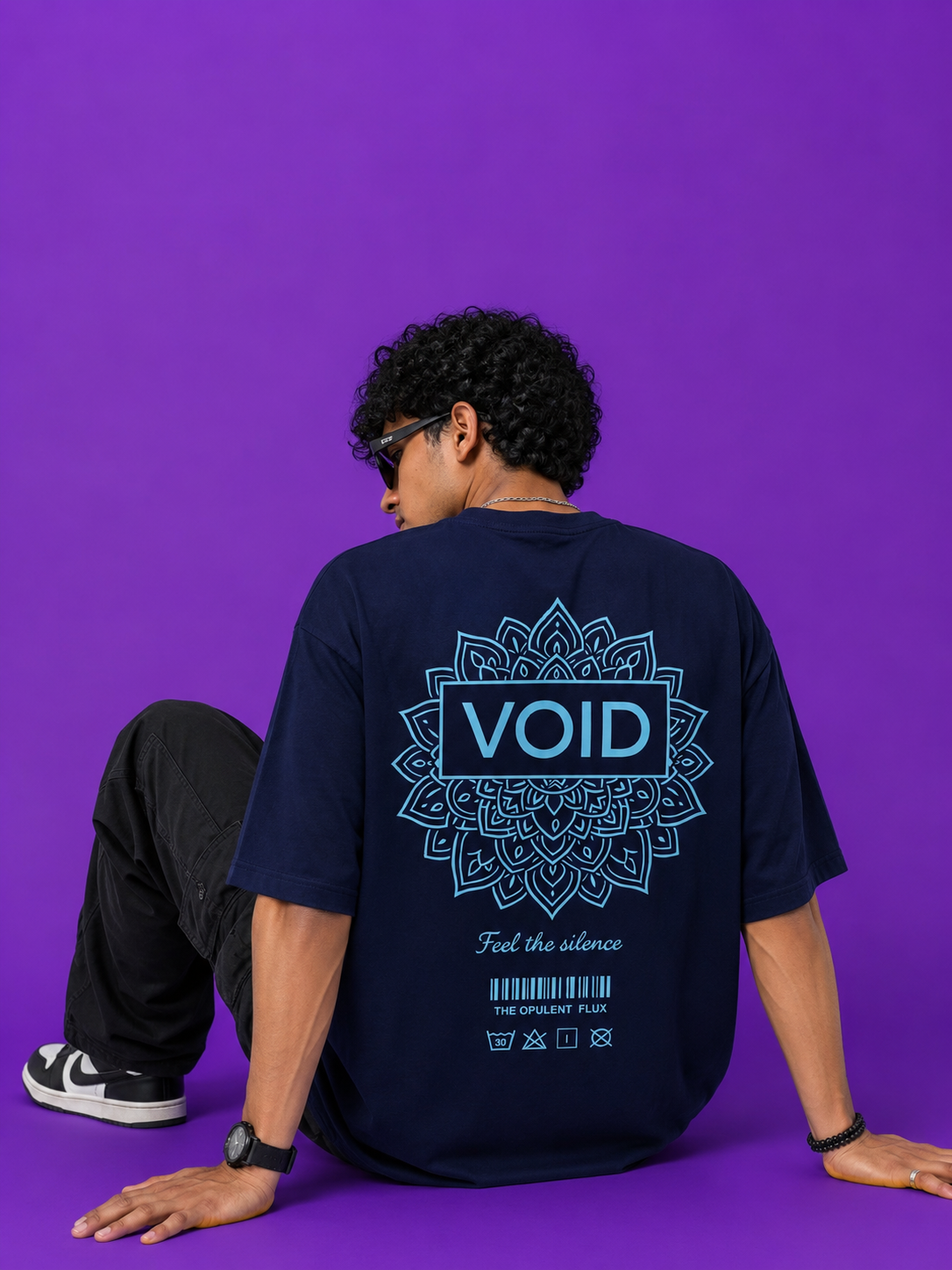Void Mandala Oversized Streetwear T-Shirt