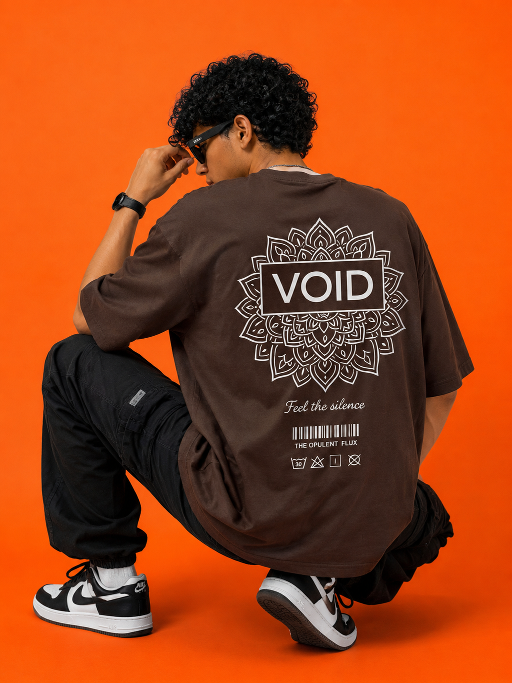 Void Mandala Oversized Streetwear T-Shirt